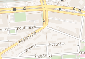 Votická v obci Praha - mapa ulice