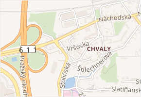Vrchovinská v obci Praha - mapa ulice