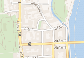 Všehrdova v obci Praha - mapa ulice