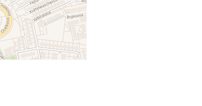 Vybíralova v obci Praha 5 - mapa ulice