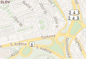 Východní náměstí v obci Praha - mapa ulice