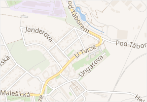 Vydrova v obci Praha - mapa ulice