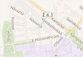 Výhledské náměstí v obci Praha 16 - mapa ulice