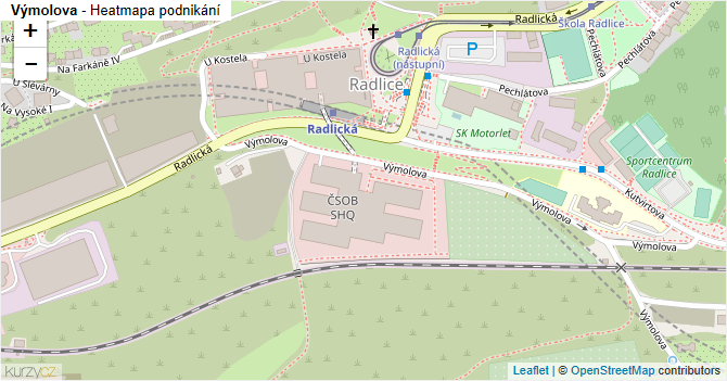 Výmolova - mapa podnikání