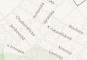 Výravská v obci Praha 10 - mapa ulice