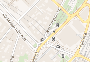 Washingtonova v obci Praha 7 - mapa ulice
