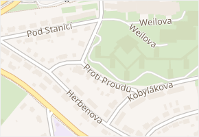 Weilova v obci Praha 6 - mapa ulice