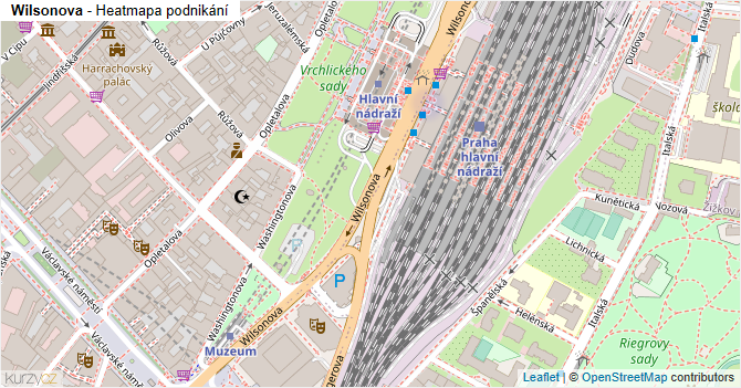 Wilsonova - mapa podnikání