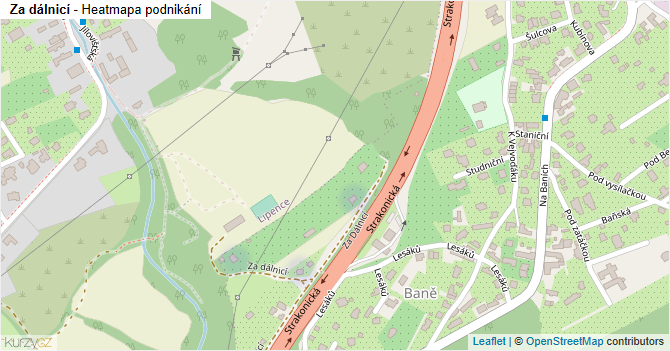 Za dálnicí - mapa podnikání