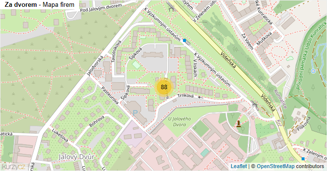 Za dvorem - mapa firem