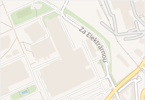 Za elektrárnou v obci Praha - mapa ulice