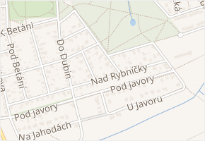 Za hájovnou v obci Praha 10 - mapa ulice