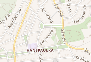 Za Hanspaulkou v obci Praha 6 - mapa ulice