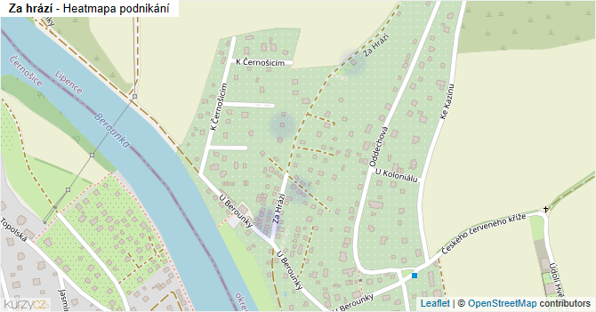 Za hrází - mapa podnikání
