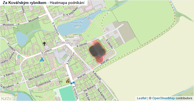 Za Kovářským rybníkem - mapa podnikání