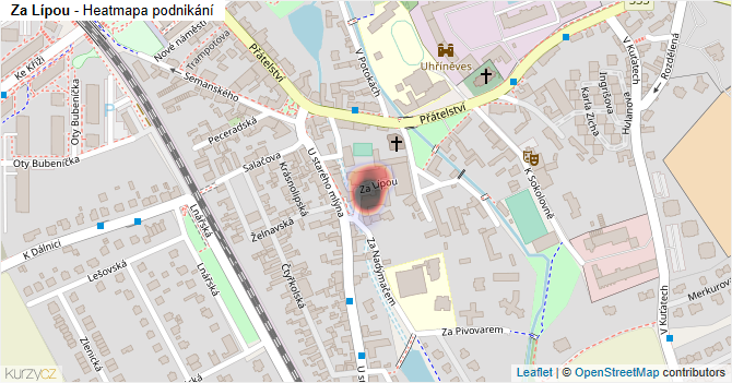 Za Lípou - mapa podnikání