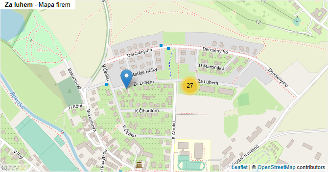 Za luhem - mapa firem