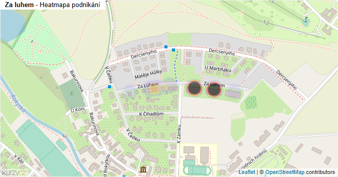 Za luhem - mapa podnikání