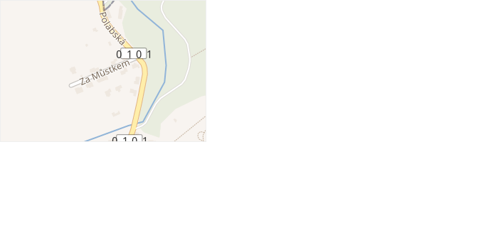 Za můstkem v obci Praha - mapa ulice
