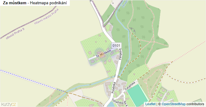 Za můstkem - mapa podnikání