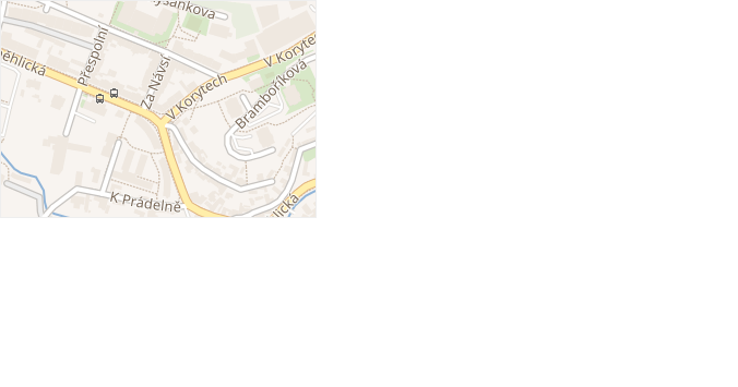 Za návsí v obci Praha - mapa ulice
