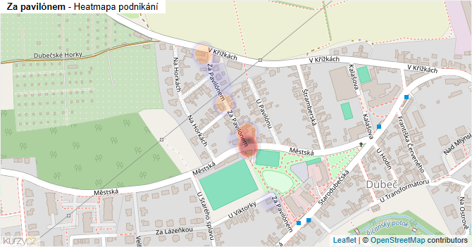 Za pavilónem - mapa podnikání