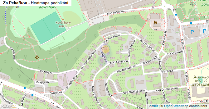 Za Pekařkou - mapa podnikání