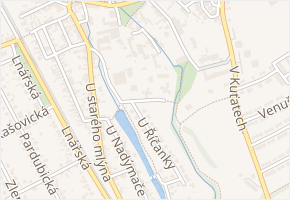 Za pivovarem v obci Praha - mapa ulice