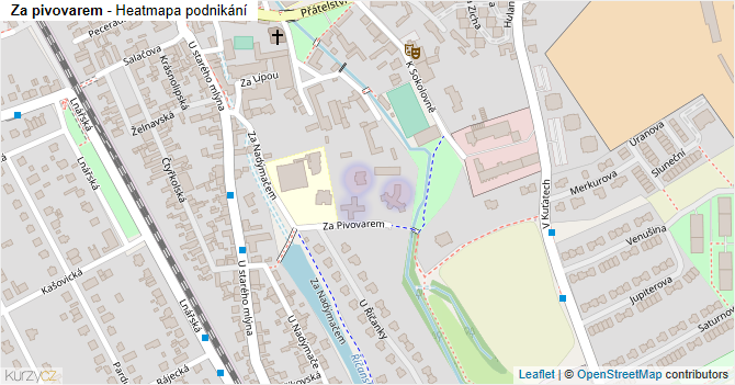 Za pivovarem - mapa podnikání