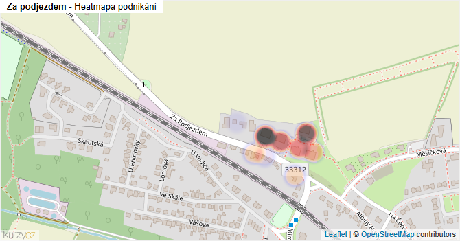 Za podjezdem - mapa podnikání