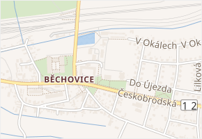 Za poštovskou zahradou v obci Praha 6 - mapa ulice