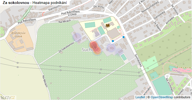 Za sokolovnou - mapa podnikání