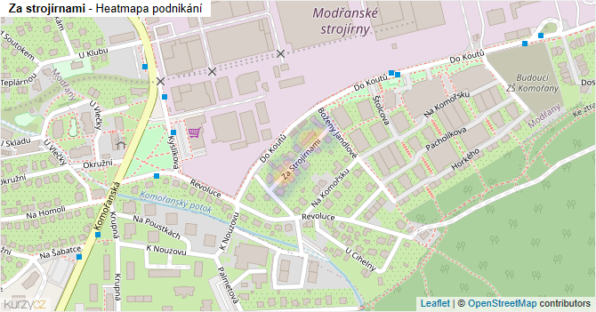Za strojírnami - mapa podnikání