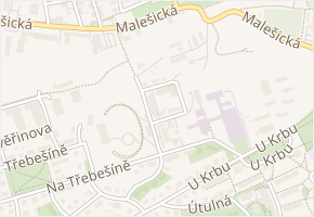 Za Třebešínem v obci Praha 4 - mapa ulice