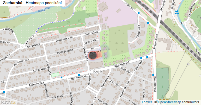 Zacharská - mapa podnikání