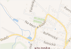 Záhornická v obci Praha 1 - mapa ulice