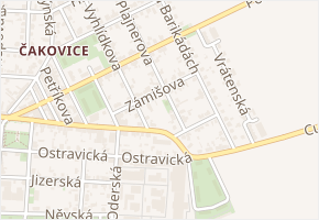 Zámišova v obci Praha 2 - mapa ulice