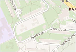 Zárubova v obci Praha - mapa ulice