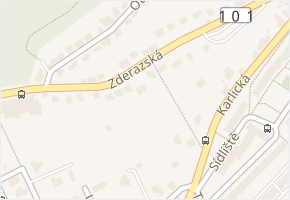 Zderazská v obci Praha 4 - mapa ulice