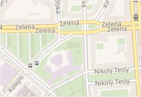 Zelená v obci Praha 7 - mapa ulice
