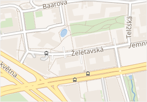Želetavská v obci Praha 8 - mapa ulice