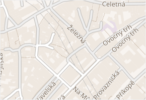 Železná v obci Praha - mapa ulice