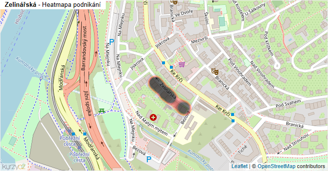 Zelinářská - mapa podnikání