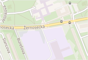 Žernosecká v obci Praha - mapa ulice