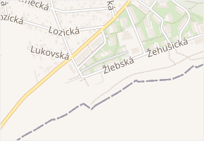 Žiželická v obci Praha - mapa ulice