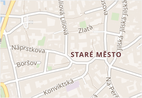 Zlatá v obci Praha 4 - mapa ulice