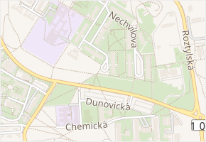 Zlešická v obci Praha - mapa ulice