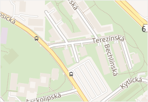 Zlonická v obci Praha - mapa ulice