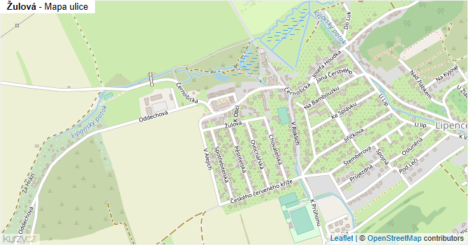 Žulová - mapa ulice
