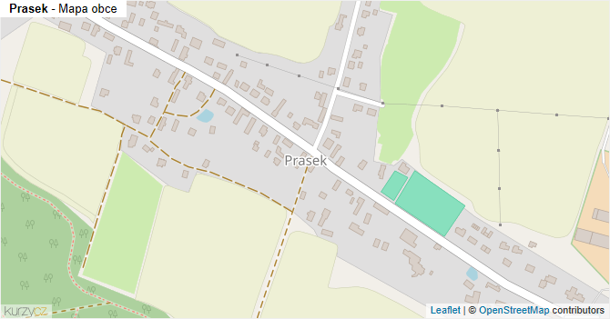 Prasek - mapa obce